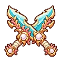 Pearl Crown Twin Daggers